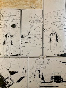 Planche Originale 1978 Pierre De Winninger La Pyramide Oubliée Dessin