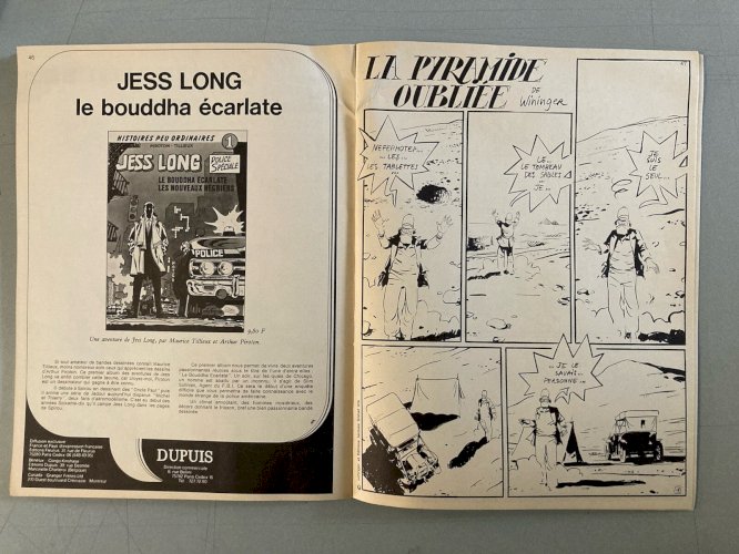 Planche Originale 1978 Pierre De Winninger La Pyramide Oubliée Dessin