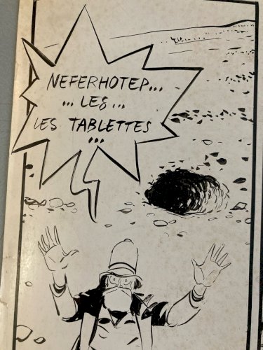 Planche Originale 1978 Pierre De Winninger La Pyramide Oubliée Dessin