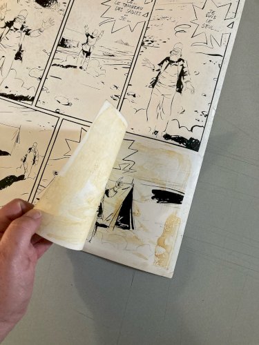 Planche Originale 1978 Pierre De Winninger La Pyramide Oubliée Dessin