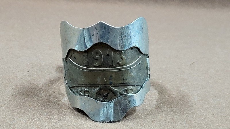 PLAQUE DE VELO ANCIENNE 1913 FISCALE THE QUICK SGDG