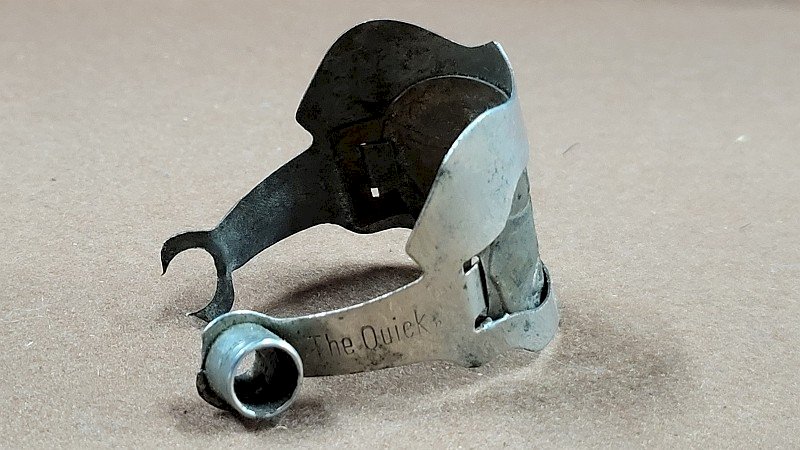 PLAQUE DE VELO ANCIENNE 1913 FISCALE THE QUICK SGDG