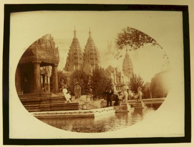  Plaque de Verre Positive Exposition Coloniale ? Vers 1920