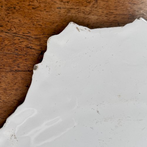 Plaque décor au Chinois manufacture de Choisy-le-Roi HB double coquille M3922