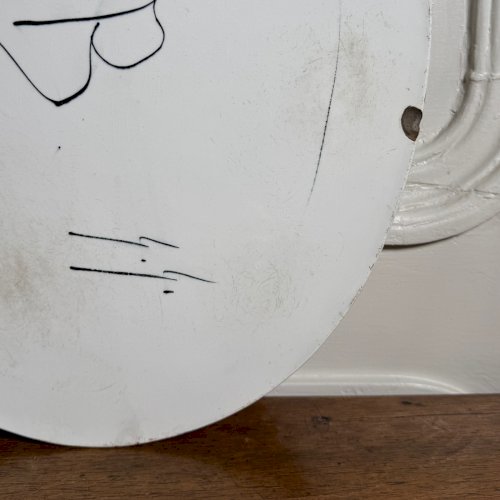 Plaque décor au Chinois manufacture de Choisy-le-Roi HB double coquille M3922