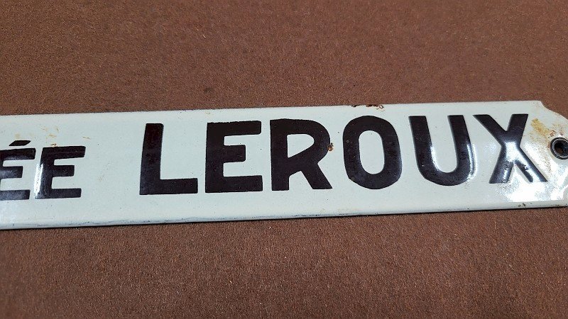 PLAQUE EMAILLEE ANCIENNE PUBLICITAIRE CHICOREE LEROUX N° 2