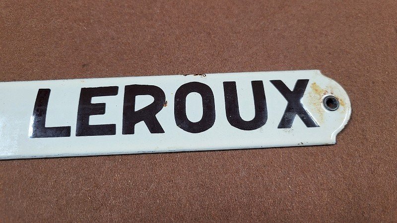 PLAQUE EMAILLEE ANCIENNE PUBLICITAIRE CHICOREE LEROUX N° 2