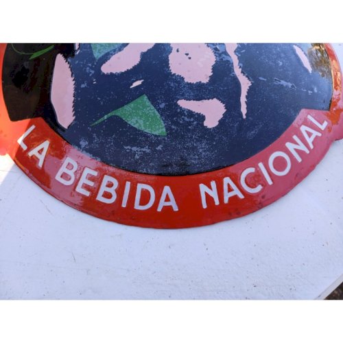 Plaque émaillée Iron Beer La Bedida Nacional Cuba