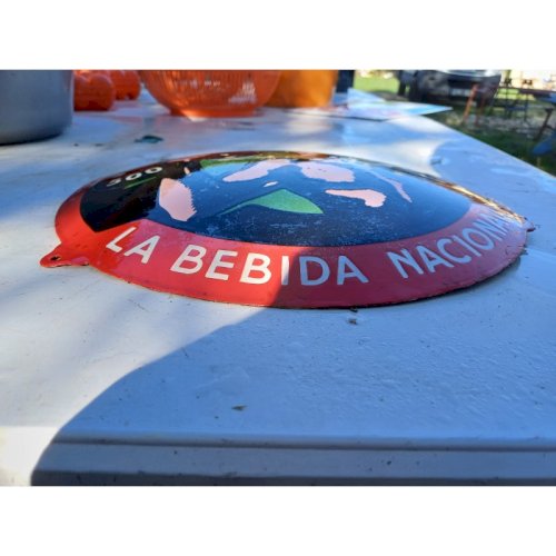 Plaque émaillée Iron Beer La Bedida Nacional Cuba