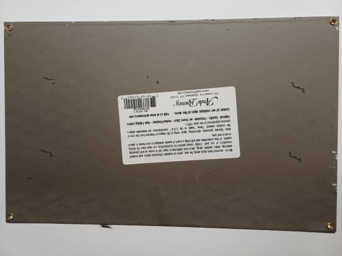 Plaque émaillée TWA FIRST SUPER SKYLINERS  35 x 22 cm