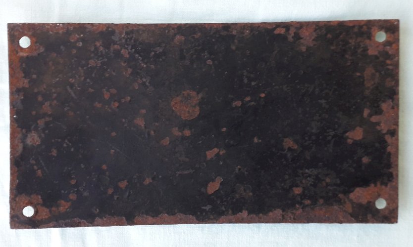 Plaque émaillée