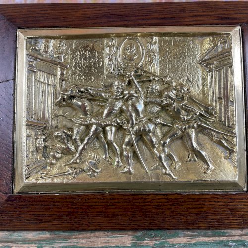 Plaque en bronze – Assassinat du duc de Guise – XVIIIe/XIXe siècle