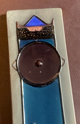 Plaque en céramique Inger Persson pour RÖSTRAND Sweden viking 1970's