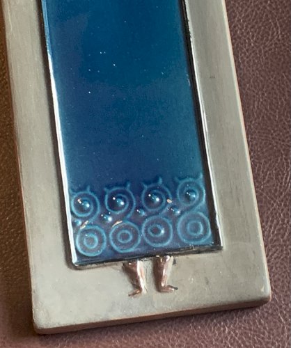 Plaque en céramique Inger Persson pour RÖSTRAND Sweden viking 1970's