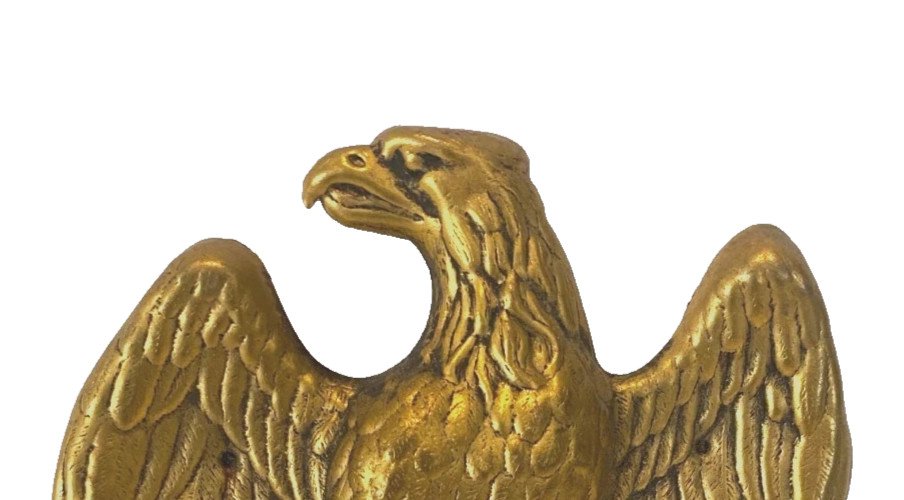 Plaque en laiton repoussé " L'Aigle Impérial " XX siècle
