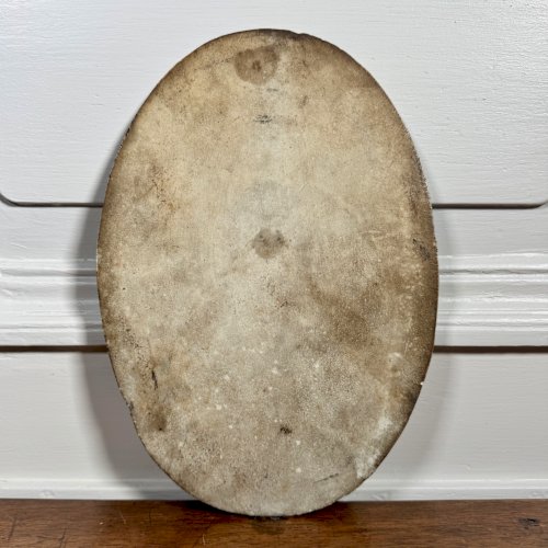 Plaque en porcelaine XIXe élégante en dentelle dans cartouche central A5834