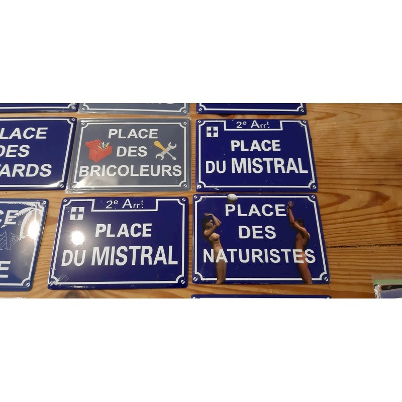 Plaque En Tôle Humoristique 20x20 Cm – Métal – Fabriquée En France