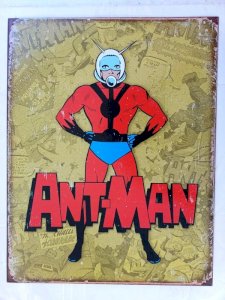 Plaque métal ANT MAN Marvel - 40 x 30 cm déco vintage super héros