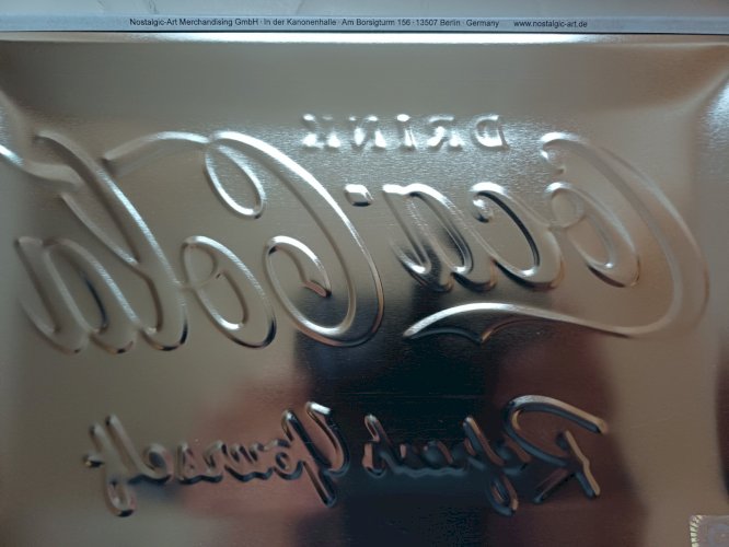 Plaque métal COCA COLA Refresh Yourself  30 x 20 cm déco vintage