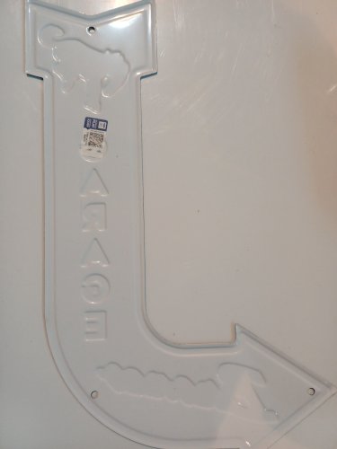 Plaque métal Flèche FORD BRONCO GARAGE 45 x 26 cm