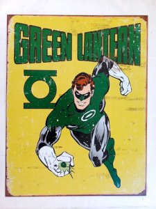 Metal sign GREEN LANTERN DC comics - 40 x 30 cm vintage superhero decor