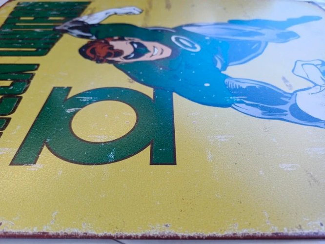 Plaque métal GREEN LANTERN DC comics - 40 x 30 cm déco vintage super héros