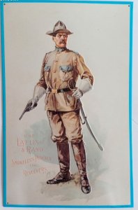 Plaque métal LAFLIN & RAND poudre - 40 x 30 cm déco western country USA