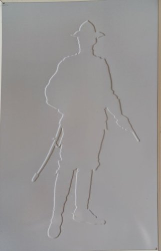 Plaque métal LAFLIN & RAND poudre - 40 x 30 cm déco western country USA