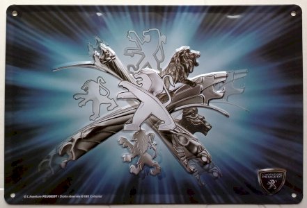 Metal plaque THE PEUGEOT ADVENTURE - 30 x 20 cm