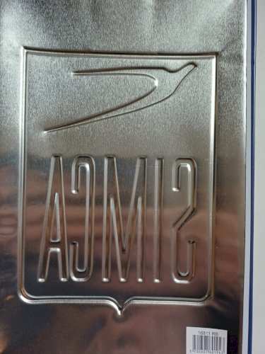 Plaque métal LOGO SIMCA  - 30 x 20 cm