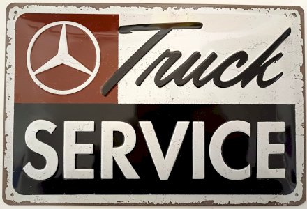 Metal sign MERCEDES TRUCK SERVICE 30 x 20 cm