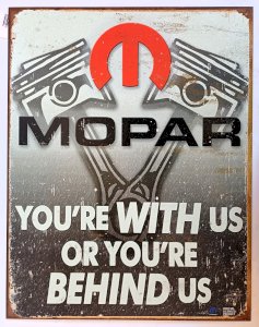 Plaque métal MOPAR - 40 x 30 cm déco USA