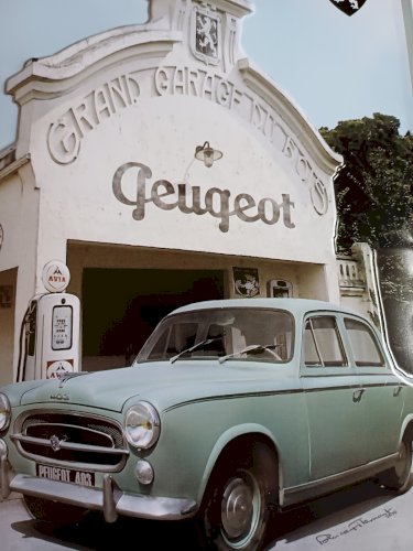 Plaque métal  PEUGEOT 403  - 30 x 20 cm