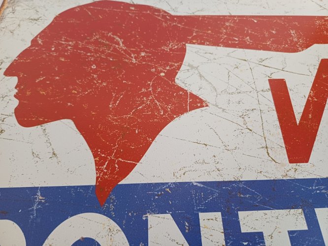 Plaque métal PONTIAC V8 - 40 x 30 cm déco USA voiture vintage