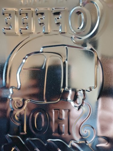 Plaque métal vintage APE COFFEE SHOP  30 x 20 cm