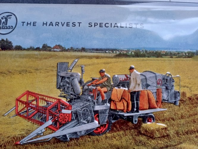 Plaque métal vintage TRACTEUR CLAAS  30 x 20 cm