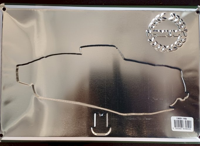 Plaque métal vintage TRIUMPH TR3 1962 - 30 x 20 cm