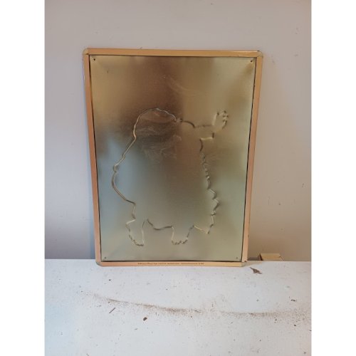 Plaque Publicitaire en Tole Biscuit Lefevre Utile