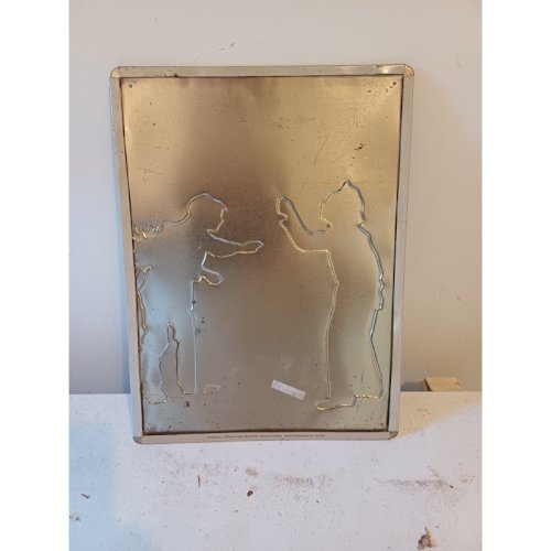 Plaque Publicitaire en Tole Fourneau Le Rustique Odelin