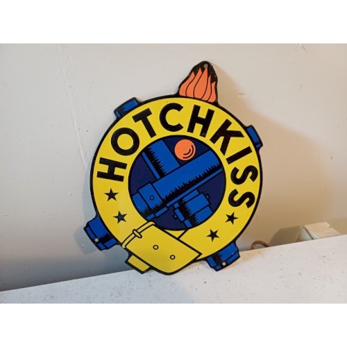 Plaque Publicitaire en Tole Hotchkiss