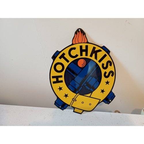 Plaque Publicitaire en Tole Hotchkiss