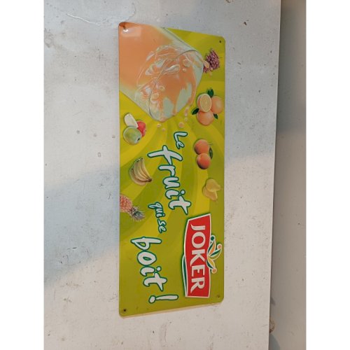 Plaque Publicitaire en Tole Joker