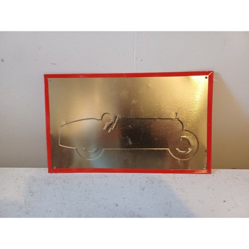 Plaque Publicitaire en Tole Moteurs Salmson