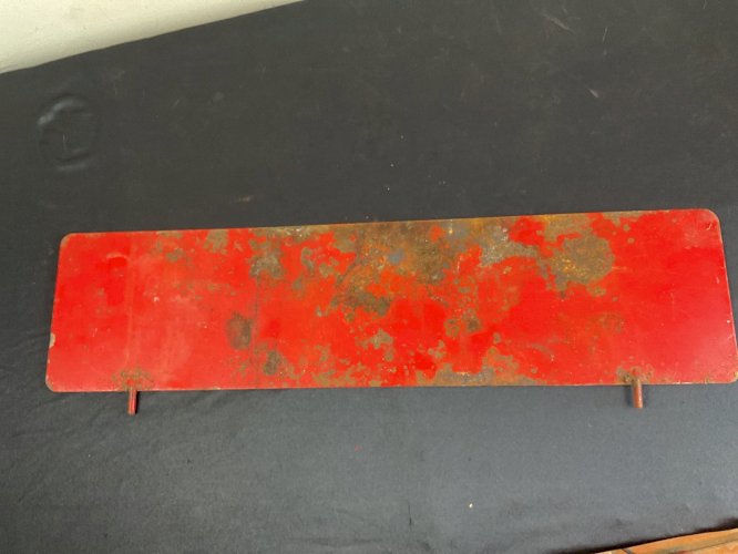 plaque publicité SOUS VÊTEMENTS POK tole peinte non émaillée