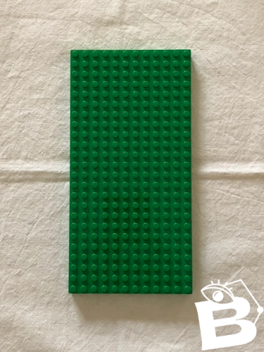 Plaque rectangulaire verte Lego