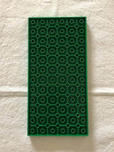 Plaque rectangulaire verte Lego