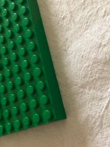 Plaque rectangulaire verte Lego