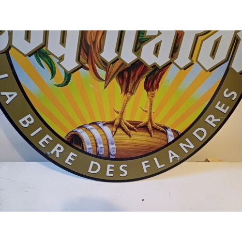 Plaque Tole Publicitaire  Coq Hardi 