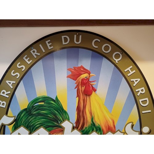 Plaque Tole Publicitaire  Coq Hardi 