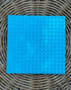 Turquoise Lego plate 12.8*12.8 cm